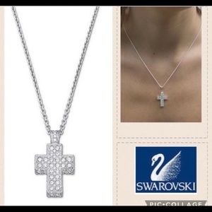 Authentic Swarovski Cross Big Necklace